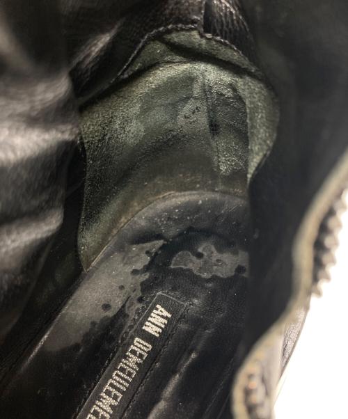 ANN DEMEULEMEESTER（アンドゥムルメステール）ANN DEMEULEMEESTER (アンドゥムルメステール) サイドジップブーツ ブラック サイズ:下記参照の古着・服飾アイテム