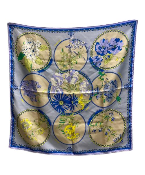 manipuri（マニプリ）manipuri (マニプリ) シルクスカーフ ブルー サイズ:下記参照の古着・服飾アイテム