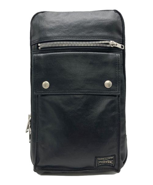 PORTER（ポーター）PORTER (ポーター) FREE STYLE SLING SHOULDER BAG ブラックの古着・服飾アイテム