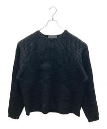 FOG ESSENTIALS（フィアオブゴッド エッセンシャル）の古着「Heavy Waffle Crewneck Sweater」｜ブラック