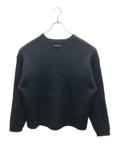 FOG ESSENTIALS（フィアオブゴッド エッセンシャル）FOG ESSENTIALS (フィアオブゴッド エッセンシャル) Heavy Waffle Crewneck Sweater ブラック サイズ:SIZE XXSの古着・服飾アイテム