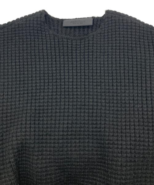 FOG ESSENTIALS（フィアオブゴッド エッセンシャル）FOG ESSENTIALS (フィアオブゴッド エッセンシャル) Heavy Waffle Crewneck Sweater ブラック サイズ:SIZE XXSの古着・服飾アイテム