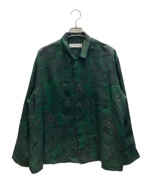 TOGA PULLA（トーガ プルラ）TOGA PULLA (トーガ プルラ) Inner print shirt グリーン サイズ:SIZE Sの古着・服飾アイテム