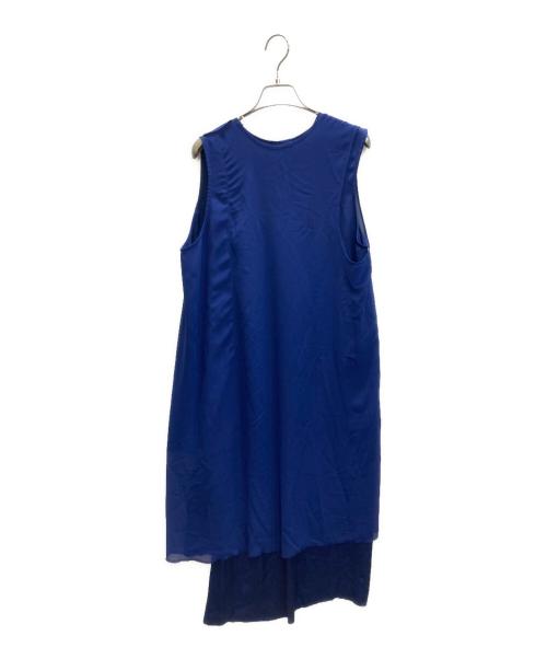 GROUND Y（グラウンドワイ）GROUND Y (グラウンドワイ) ノースリーブワンピース ブルー サイズ:SIZE 1の古着・服飾アイテム