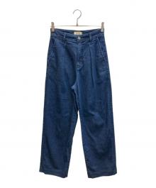YANUK（ヤヌーク）の古着「Tuck Pants」｜インディゴ
