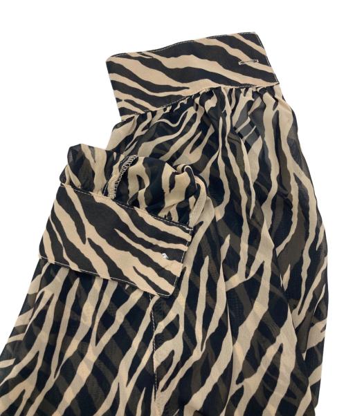 BEAUTY&YOUTH（ビューティーアンドユース）BEAUTY&YOUTH (ビューティーアンドユース) Stand Alone (スタンドアローン) ゼブラプリントシャツ ベージュ×ブラック サイズ:SIZE 1の古着・服飾アイテム