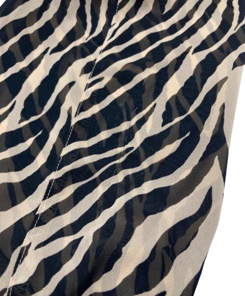 BEAUTY&YOUTH（ビューティーアンドユース）BEAUTY&YOUTH (ビューティーアンドユース) Stand Alone (スタンドアローン) ゼブラプリントシャツ ベージュ×ブラック サイズ:SIZE 1の古着・服飾アイテム