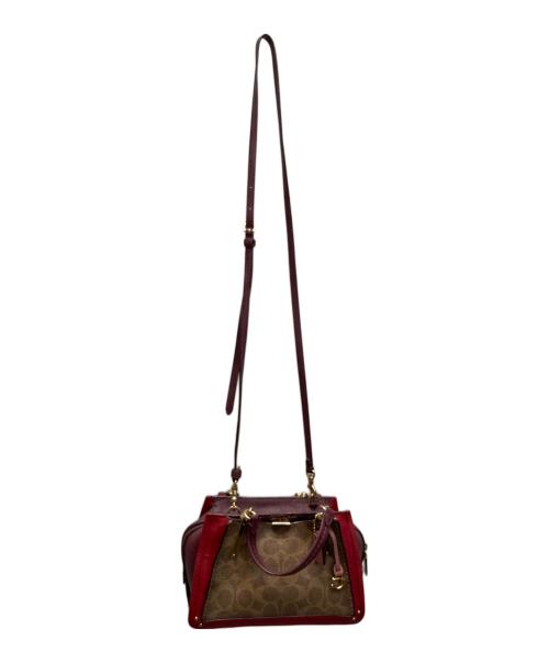 COACH（コーチ）COACH (コーチ) ドリーマー21 / Dreamer 21 ベージュ×レッド サイズ:下記参照の古着・服飾アイテム