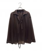RITOリト）の古着「シアーブラウス」｜ブラウン