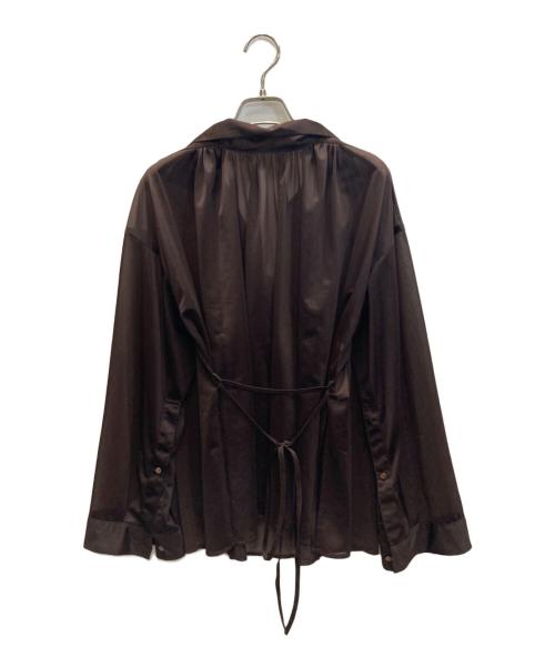 RITO（リト）Rito (リト) シアーブラウス ブラウン サイズ:SIZE 36の古着・服飾アイテム