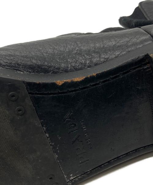 PRADA（プラダ）PRADA (プラダ) サイドゴアブーツ ブラック サイズ:SIZE 9 1/2の古着・服飾アイテム