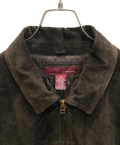 MERONA（メローナ）MERONA (メローナ) スウェードジャケット ブラウン サイズ:SIZE XLの古着・服飾アイテム
