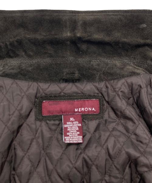 MERONA（メローナ）MERONA (メローナ) スウェードジャケット ブラウン サイズ:SIZE XLの古着・服飾アイテム