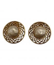 CHANEL（シャネル）の古着「フェイクパール ヴィンテージイヤリング」｜ゴールド