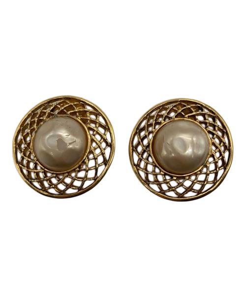CHANEL（シャネル）CHANEL (シャネル) フェイクパール ヴィンテージイヤリング ゴールド サイズ:下記参照の古着・服飾アイテム