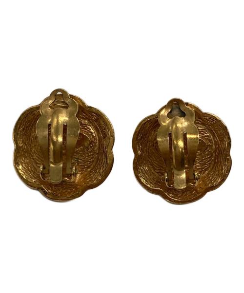 CHANEL（シャネル）CHANEL (シャネル) フラワーモチーフ フェイクパール ヴィンテージイヤリング ゴールド サイズ:下記参照の古着・服飾アイテム