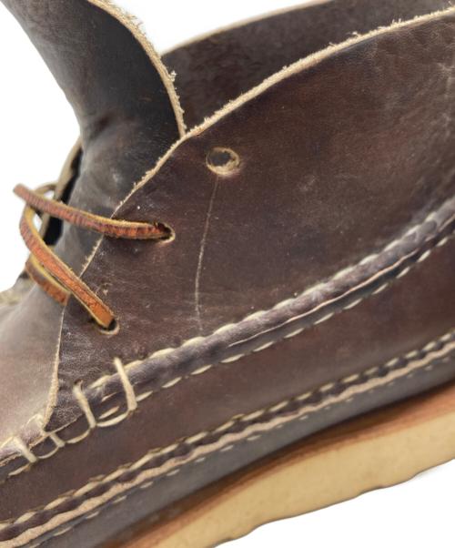 ARROW MOCCASIN（アローモカシン）arrow moccasin (アローモカシン) ハンドメイド ミドルカットブーツ ブラウン サイズ:SIZE 8の古着・服飾アイテム