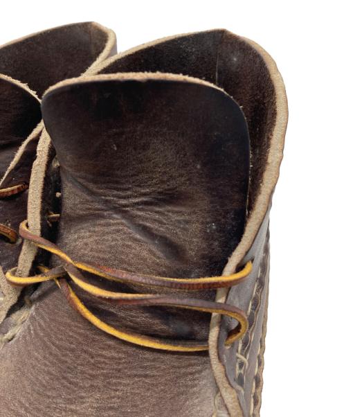 ARROW MOCCASIN（アローモカシン）arrow moccasin (アローモカシン) ハンドメイド ミドルカットブーツ ブラウン サイズ:SIZE 8の古着・服飾アイテム