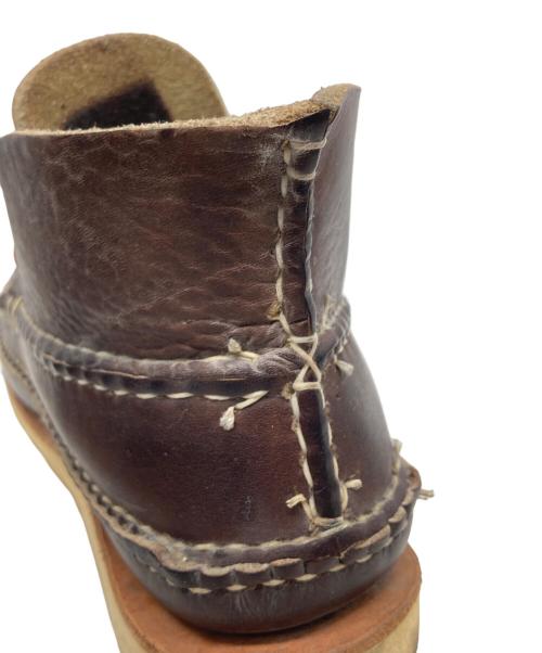 ARROW MOCCASIN（アローモカシン）arrow moccasin (アローモカシン) ハンドメイド ミドルカットブーツ ブラウン サイズ:SIZE 8の古着・服飾アイテム
