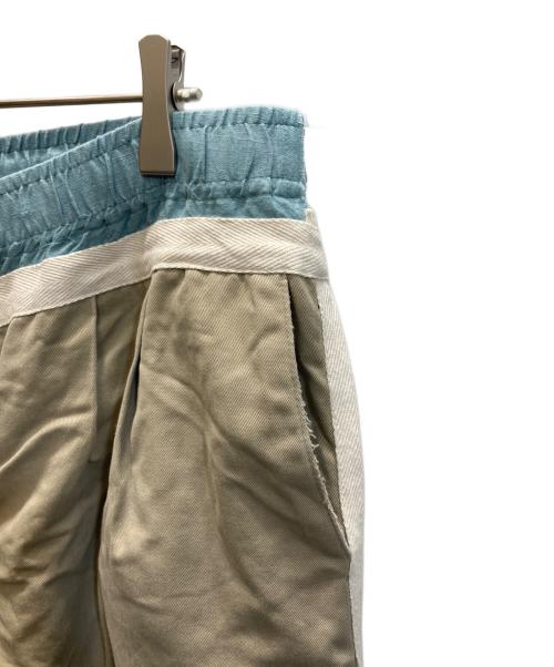 Rebuild by Needles（リビルドバイニードルス）Rebuild by Needles (リビルドバイニードルス) Chino Pant - Covered Pant ベージュ×ブルー サイズ:SIZE Lの古着・服飾アイテム