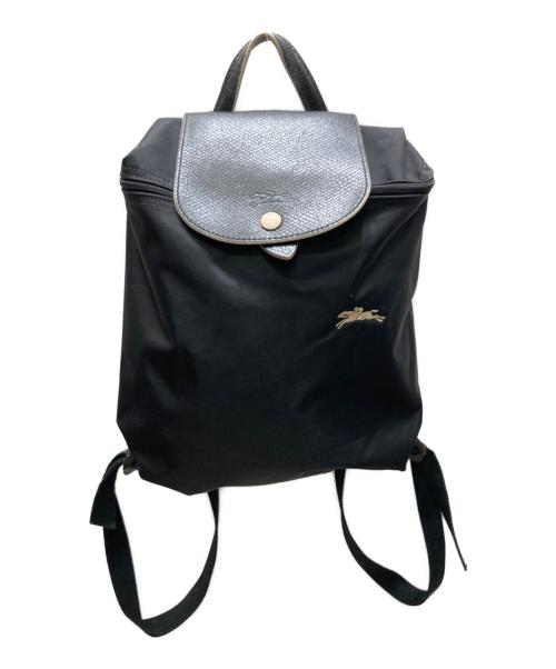 LONGCHAMP（ロンシャン）LONGCHAMP (ロンシャン) ルプリアージュ リュック ブラックの古着・服飾アイテム