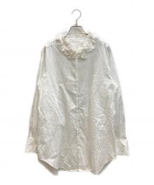crinkle crinkle crinkle（クリンクル クリンクル クリンクル）の古着「cotton frill coller shirts」｜ホワイト