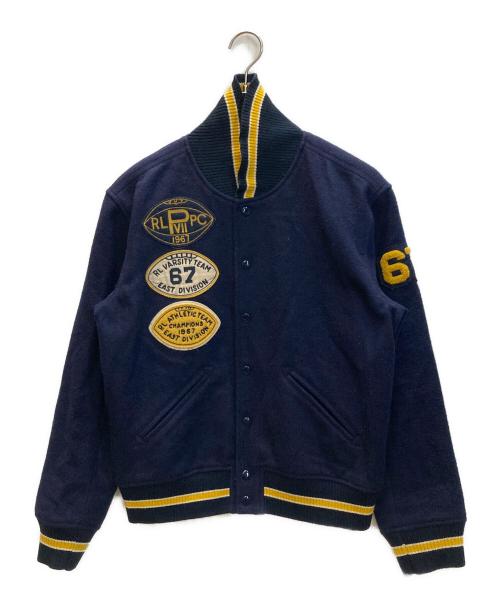 POLO RALPH LAUREN（ポロ・ラルフローレン）POLO RALPH LAUREN (ポロ・ラルフローレン) バーシティージャケット ネイビー サイズ:Mの古着・服飾アイテム
