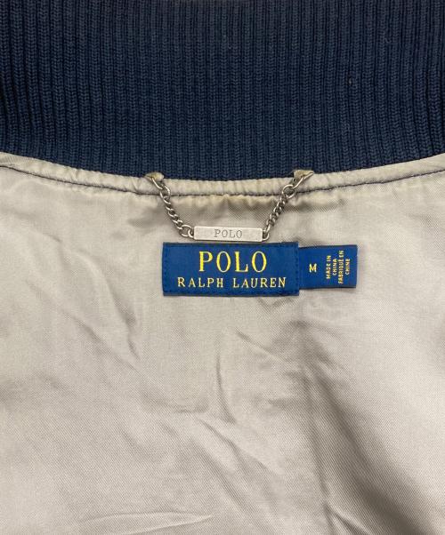 POLO RALPH LAUREN（ポロ・ラルフローレン）POLO RALPH LAUREN (ポロ・ラルフローレン) バーシティージャケット ネイビー サイズ:Mの古着・服飾アイテム