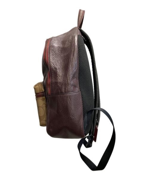 COACH（コーチ）COACH (コーチ) STAR WARS (スターウォーズ) コラボ シグネチャー レザーリュック ブラウン×ベージュ サイズ:下記参照の古着・服飾アイテム
