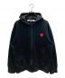 PLAY COMME des GARCONS（プレイコムデギャルソン）の古着「Double Red Heart Hoodie ダブルレッドハート ジップアップパーカー」｜ブラック