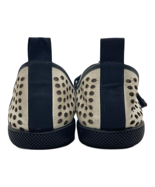 PRADA（プラダ）PRADA (プラダ) ラバードットメッシュシューズ ホワイト×ブラック サイズ:SIZE 10の古着・服飾アイテム