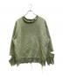 DIESEL（ディーゼル）の古着「ダメージ加工スウェット」｜グリーン