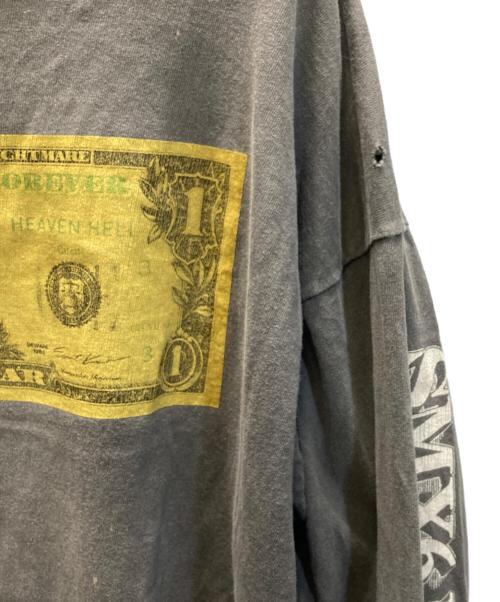 SAINT MICHAEL（セントマイケル）SAINT MICHAEL (セントマイケル) 河村康輔 KMR-LS TEE / $ ブラック サイズ:SIZE Lの古着・服飾アイテム