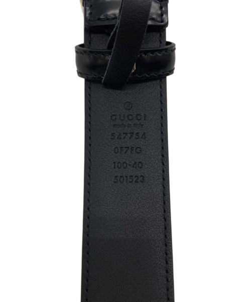 GUCCI（グッチ）GUCCI (グッチ) ヴィンテージロゴレザーベルト ブラック サイズ:下記参照の古着・服飾アイテム