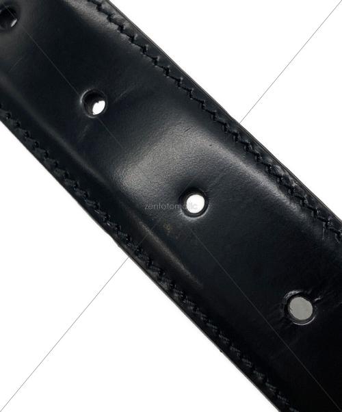 GUCCI（グッチ）GUCCI (グッチ) ヴィンテージロゴレザーベルト ブラック サイズ:下記参照の古着・服飾アイテム