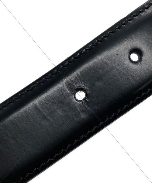 GUCCI（グッチ）GUCCI (グッチ) ヴィンテージロゴレザーベルト ブラック サイズ:下記参照の古着・服飾アイテム