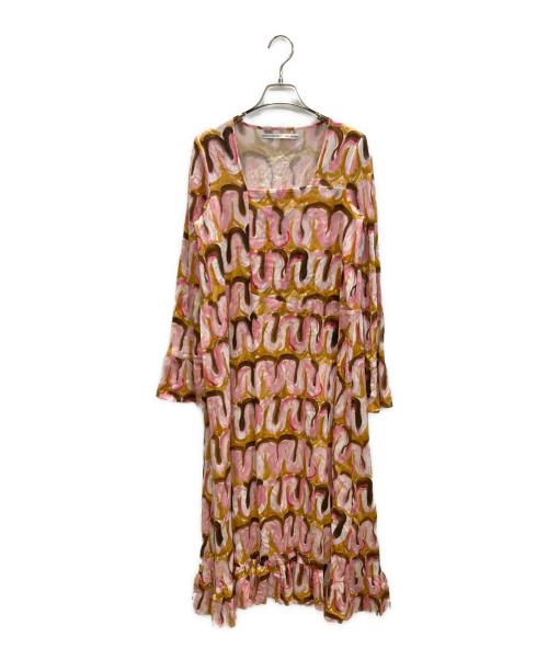 Ron Herman（ロンハーマン）Ron Herman (ロンハーマン) AKANE UTSUNOMIYA (アカネウツノミヤ) レーヨン ストライプ ワンピース マルチカラー サイズ:SIZE 36の古着・服飾アイテム