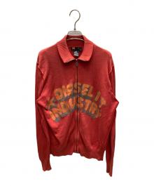 DIESEL（ディーゼル）の古着「ペイントドライバーズニット」｜レッド