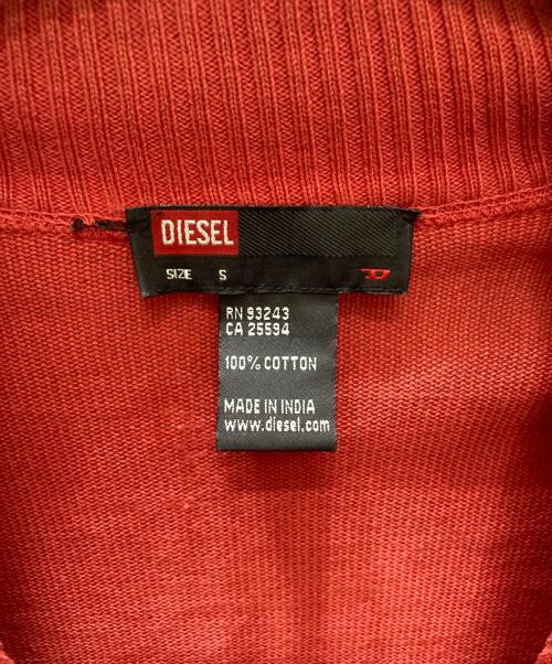 DIESEL（ディーゼル）DIESEL (ディーゼル) ペイントドライバーズニット レッド サイズ:SIZE Sの古着・服飾アイテム