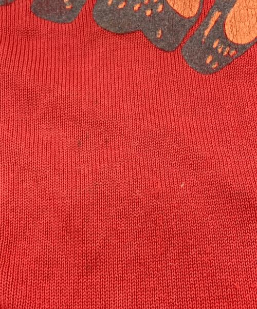 DIESEL（ディーゼル）DIESEL (ディーゼル) ペイントドライバーズニット レッド サイズ:SIZE Sの古着・服飾アイテム