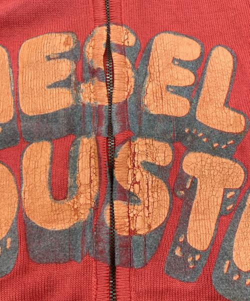 DIESEL（ディーゼル）DIESEL (ディーゼル) ペイントドライバーズニット レッド サイズ:SIZE Sの古着・服飾アイテム