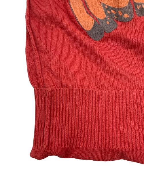 DIESEL（ディーゼル）DIESEL (ディーゼル) ペイントドライバーズニット レッド サイズ:SIZE Sの古着・服飾アイテム