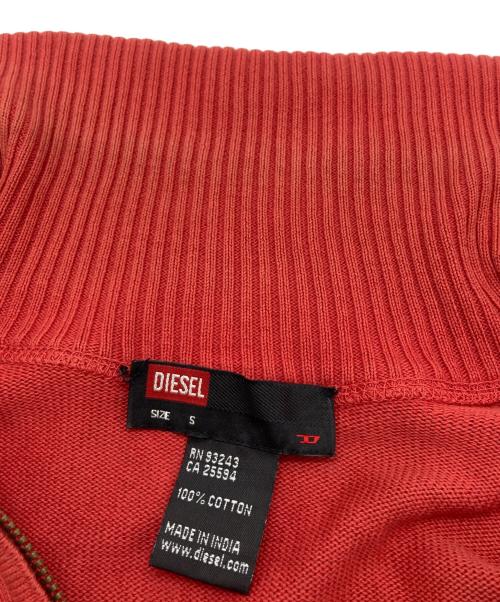 DIESEL（ディーゼル）DIESEL (ディーゼル) ペイントドライバーズニット レッド サイズ:SIZE Sの古着・服飾アイテム