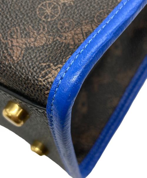 COACH（コーチ）COACH (コーチ) フィールド トート 22 ウィズ ホース アンド キャリッジ プリント アンド キャリッジ バッジ ブラウン×ブルー サイズ:下記参照の古着・服飾アイテム