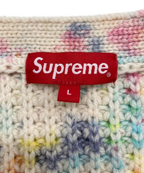 SUPREME（シュプリーム）Supreme (シュプリーム) Waffle knit cardigan マルチカラー サイズ:SIZE Lの古着・服飾アイテム