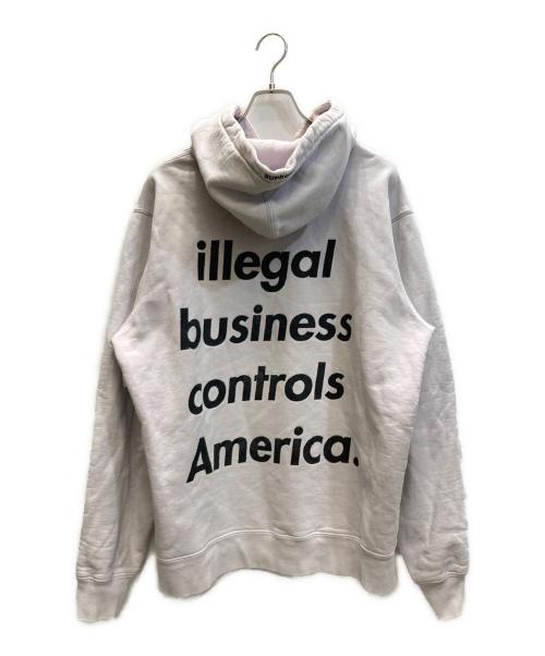 SUPREME（シュプリーム）Supreme (シュプリーム) Illegal Business Hooded Sweatshirt ピンク サイズ:SIZE XLの古着・服飾アイテム