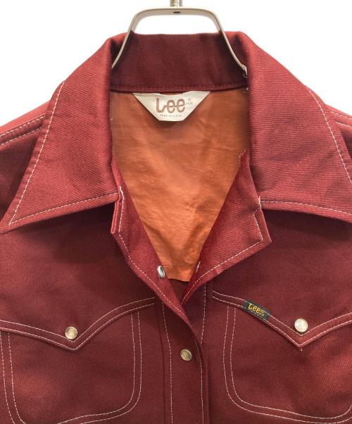 LEE（リー）LEE (リー) 70s ウエスタンシャツ レッド サイズ:下記参照の古着・服飾アイテム