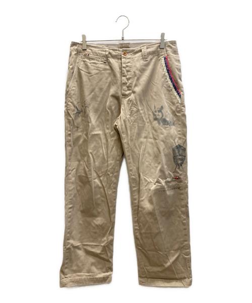 POLO RALPH LAUREN（ポロ・ラルフローレン）POLO RALPH LAUREN (ポロ・ラルフローレン) サファリプリントチノパンツ ベージュ サイズ:SIZE 32の古着・服飾アイテム