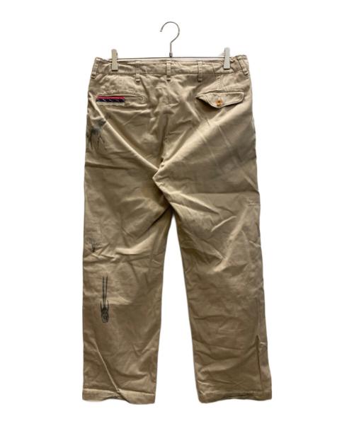 POLO RALPH LAUREN（ポロ・ラルフローレン）POLO RALPH LAUREN (ポロ・ラルフローレン) サファリプリントチノパンツ ベージュ サイズ:SIZE 32の古着・服飾アイテム