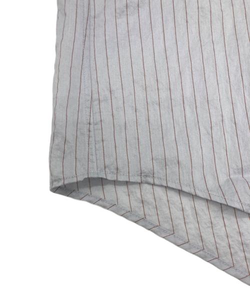 AK+1（エーケーワン）AK+1 (エーケーワン) シアー ストライプ シャツ グレー サイズ:SIZE Mの古着・服飾アイテム